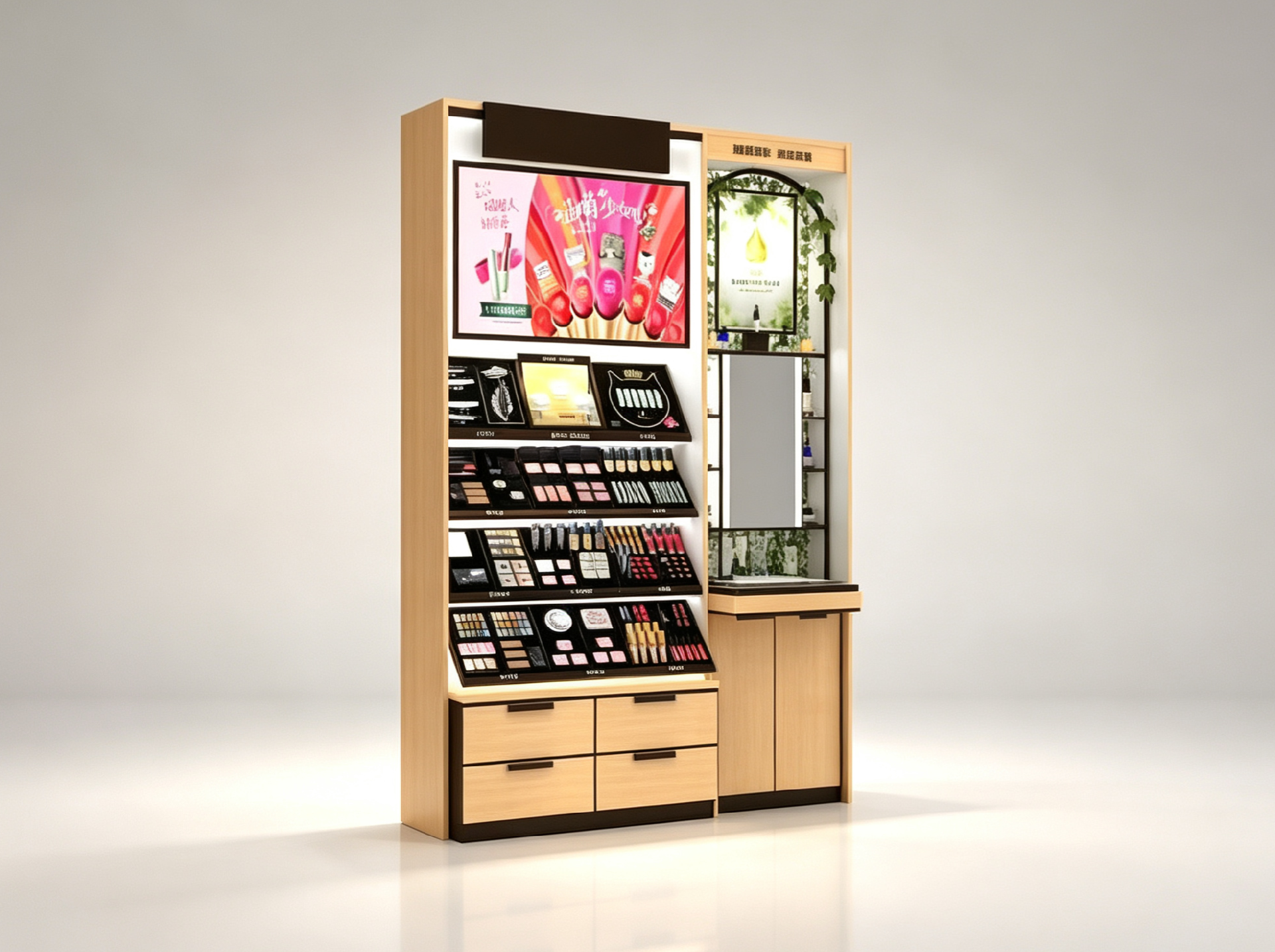 Retail Makeup Display Stand